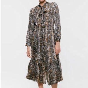 Zara snake print dress, size XXL